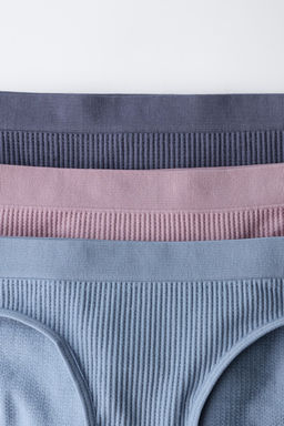 8-14 YEARS/ THREE-PACK OF SEAMLESS WAFFLE-KNIT BRIEFS - Zara фото 2