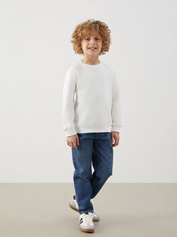 Beli Lastikli Erkek ?ocuk Jean Pantolon