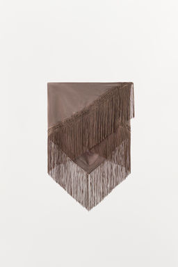 SCARF WITH VISCOSE AND FRINGING - Zara фото 4