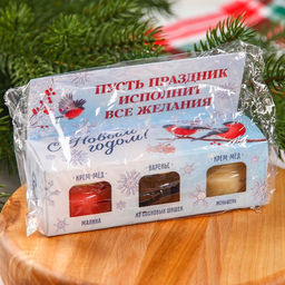 Подарочный набор Счастливый новый год: 2 крем-меда и варенье с шишками по 30 г - Доброе здоровье фото 6