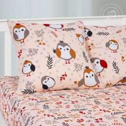 Пташка 1,5 сп./Пододеяльник: 1 шт. - 215*143; Простыня: 1 шт. - 214*150; Наволочка: 2 шт. - 70*70; Бязь детская