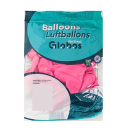 Шар латексный 12", сердце, пастель, набор 25 шт., цвет розовый