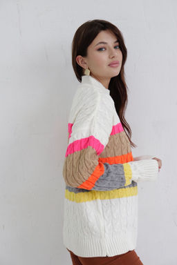 10361 Свитер с цветными полосами - Martichelli фото 7