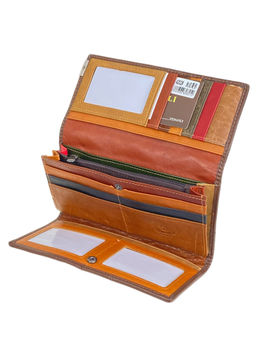 Женское портмоне из натуральной кожи мультицвет - Greta фото 2