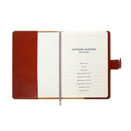 Ежедневник недатированный Бизнес, А5, в клетку, с хлястиком, 128 листов, обложка кожзам, чёрный - Simaland фото 5