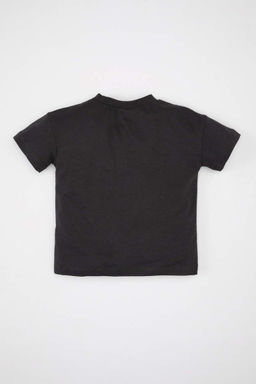 Футболка с круглым вырезом и короткими рукавами для маленьких мальчиков Disney Король Лев - Defacto фото 4