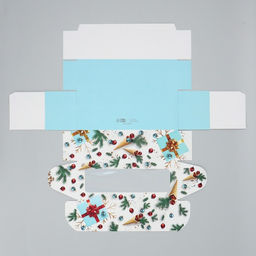 Цена за 5 шт. Коробка для кондитерских изделий с окном «Новогодняя», 26 х 10 х 8 см