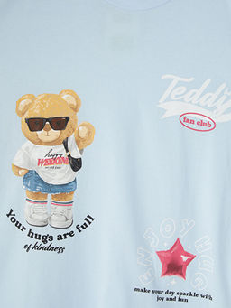 Ay? Teddy Bask?l? K?z ?ocuk Ti??rt