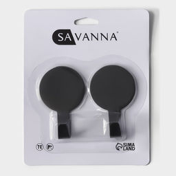 Цена за 2 шт. Крючки самоклеящиеся SAVANNA Black Loft, 2 шт, металл, 1,87,34,5 см, чёрные  фото 5