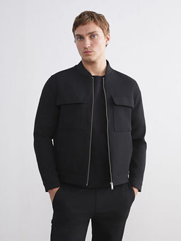 Bomber Yaka Uzun Kollu Erkek Ceket