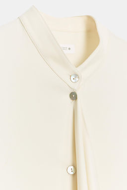 BLUSA LAZADA PLIEGUES ZW COLLECTION / Crudo - Zara фото 9