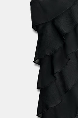 ASYMMETRIC RUFFLED TOP - Zara фото 7