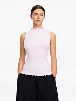 Top de canal? con cuello mock neck - H&m фото 3