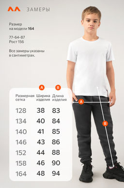 Детские брюки-джоггеры из футера с начесом Happyfox