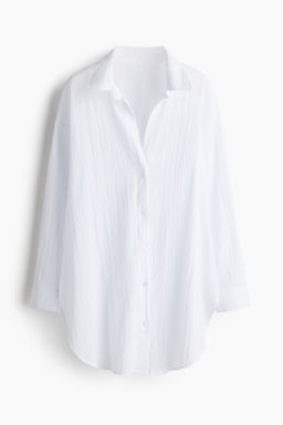Camisa larga de algod?n