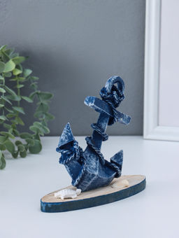 Фигурка интерьерная «Синий якорь», 6×17.2×15.5 см