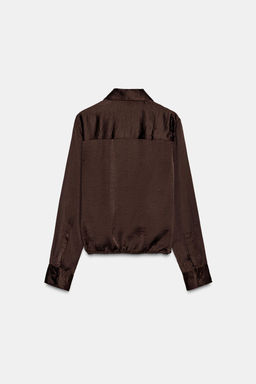 SATIN SHIRT ZW COLLECTION - Zara фото 6