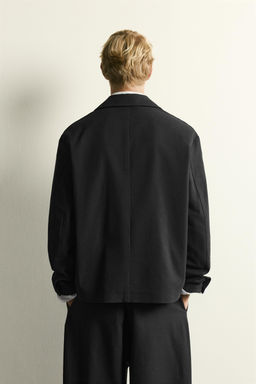 SOBRECAMISA RELAXED FIT BOLSILLOS / Negro - Zara фото 3