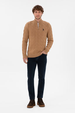 Erkek Camel Melanj Kazak - U.s. polo assn фото 4