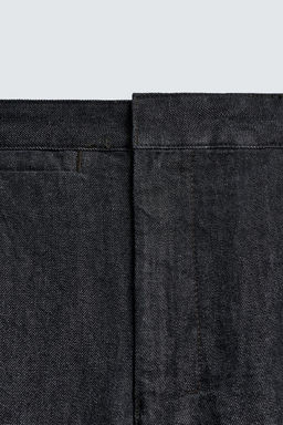BARREL FIT DENIM CHINO TROUSERS - Zara фото 9