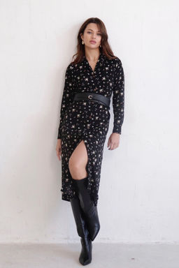 Платье-рубашка с английским воротником принт - Martichelli фото 290