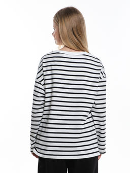 Лонгслив в полоску для девочки 22-7689 полоска - Mini maxi фото 3