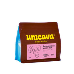 Карамельный lemon curd, горячий шоколад 50 %