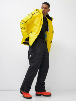 Горнолыжный костюм мужской зимний желтого цвета 390J - Leifensh фото 21