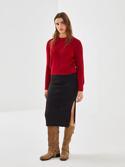 Beli Lastikli Kad?n Triko Etek