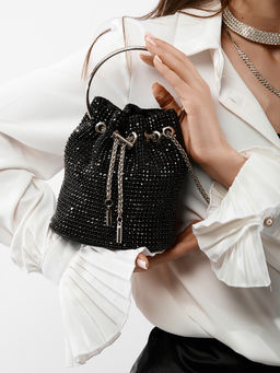 LACCOMA сумка ST164-черный стразы