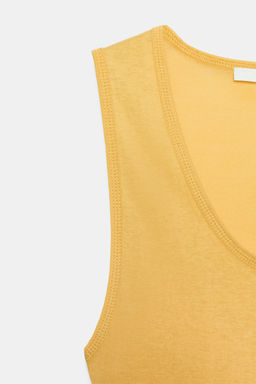 SUPIMA® SLEEVELESS T-SHIRT - Zara фото 8