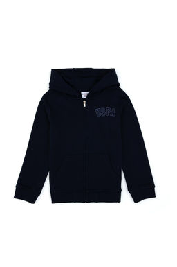 K_z _ocuk Lacivert Basic Sweatshirt Sepette S_rpriz _ndirim