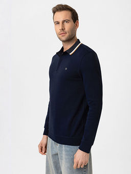 Polo Yaka Uzun Kollu Pike Erkek Ti??rt