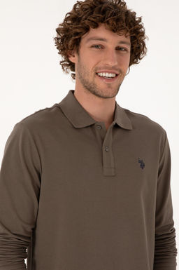 Erkek Vizon Basic Sweatshirt Sepette S_rpriz _ndirim - U.s. polo assn фото 2