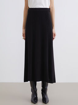 Beli Lastikli Kendinden Desenli Klo? Triko Etek