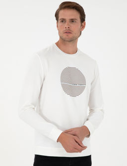 Ekru Regular Fit Sweatshirt - Pierre cardin фото 3