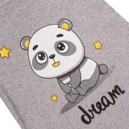 Сорочка для девочки меланж панда 818 (128, 64)