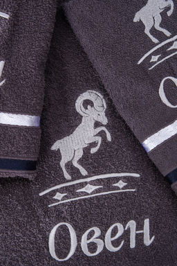 14418/10 Знаки зодиака полотенце махровое плотность 350гр