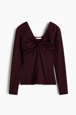 Top brillante con detalle girado - H&m фото 2