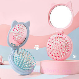 Расческа с зеркальцем Кошечка