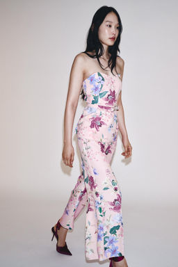 FLORAL PRINT TROUSERS - Zara фото 8