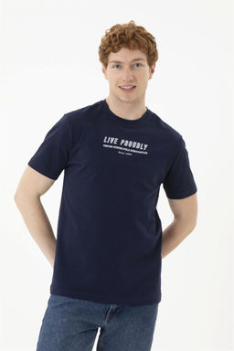 Мужская темно-синяя футболка - U.s. polo assn фото 3