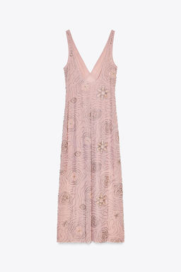 MIDI DRESS WITH BEADS
