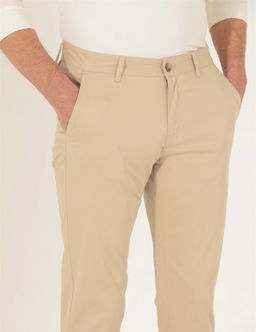 Bej Regular Fit Kanvas Pantolon - Pierre cardin фото 6