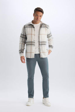 Chino Kanvas Pantolon Slim Fit Dar Kesim Cepli Dar Paca - Defacto фото 11