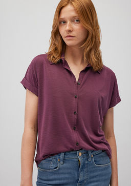 Lux Touch TENCEL TM Mor Modal Gomlek