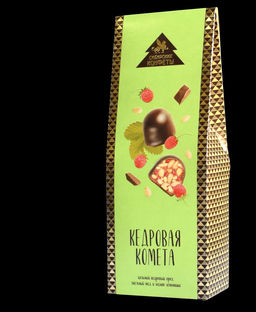 Кедровая комета с земляникой / 70 г / ТМ Сибирские конфеты