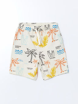 Beli Lastikli Bask?l? Erkek ?ocuk ?ort