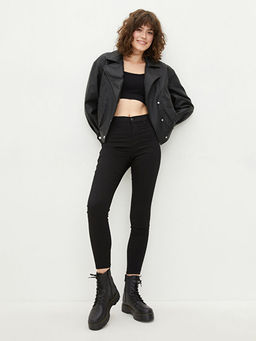 Y?ksek Bel J?piter S?per Skinny Fit Kad?n Jean Pantolon