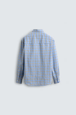 CHECK BUTTON-DOWN COLLAR SHIRT - Zara фото 9